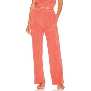 Monrow - Terry Cloth Patch Pocket Pant (Georgia Peach)